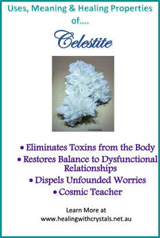 Celestite Healing with Clearing Crystal